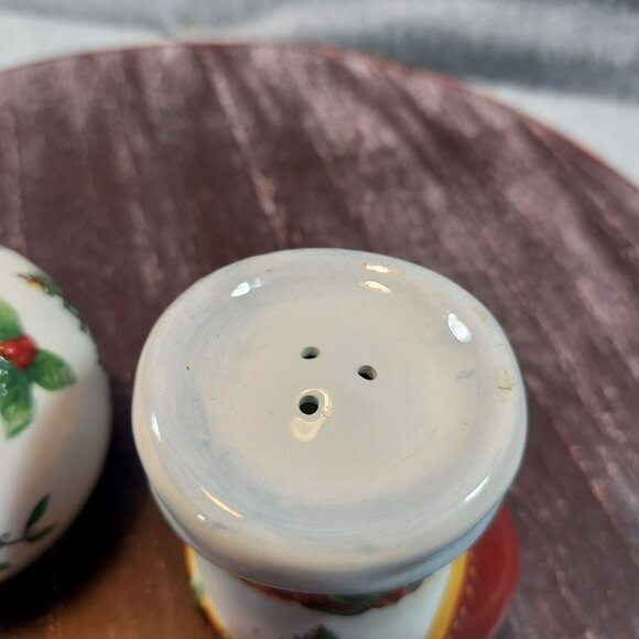Spode Christmas Tree Figural Salt & Pepper Shakers 2.5" Ceramic Collectible Set - Picture 12 of 15
